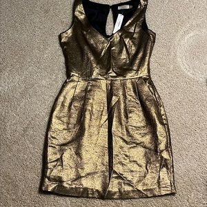 Metallic gold party dress